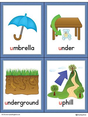 Letter U Words and Pictures Printable Cards: Umbrella, Under, Underground, Uphill (Color) Worksheet.The Letter U Words and Pictures Printable Cards can be used for flashcards, various games, and help your student associate unfamiliar words with a picture. Colorful picture cards for the words: umbrella, under, underground, and uphill. Letter U Flashcards, Vocabulary Cards With Pictures, Letter U Activities For Preschool, Alphabet Word Wall Cards, Alphabet Word Wall, Color Worksheet, Phonics Cards, Letter Flashcards, Alphabet Pictures