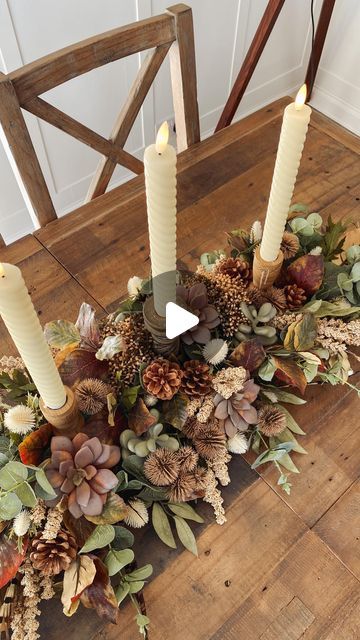 Anna King on Instagram: "A simple way to create a table centre piece which can be adapted for any season! I’m skipping straight to Autumn using all the warm tones & rustic textures it brings! 

What you will need:
🍂Pool noodle (Cut in half)
🍂Cable ties
🍂Candle sticks or wine glasses
🍂Wire
🍂Taper candles
🍂Moss
🍂Fresh or faux floristry

Happy Friday friends!
.
.
.
.
#autumntable #autumndecor #fallcenterpiece #fallarrangement #falldecorations #tablecenterpiece #tabledecorations #centrepieces #falltable #falltablescape #homehacks #homeideas #decorideashome #tablecenterpiece #centerpiecesideas #fallcenterpiece #diyhomedecorating #diyhomeprojects #diydecoration #diyhomedecorideas #homecreations #homedecorlove #tablearrangement #floralarrangements #poolnoodles #candledecor #candledecoratio Pool Noodle Floral Garland Diy, Pool Noodle Centerpiece Ideas Fall, Pool Noodle Fall Centerpiece, Diy Fall Garland Using Pool Noodle, Pool Noodle Crafts Decor, Pool Noodle Table Centrepiece, Pool Noodle Fall Decor, Autumn Table Arrangements, Candle Stick Decor Ideas