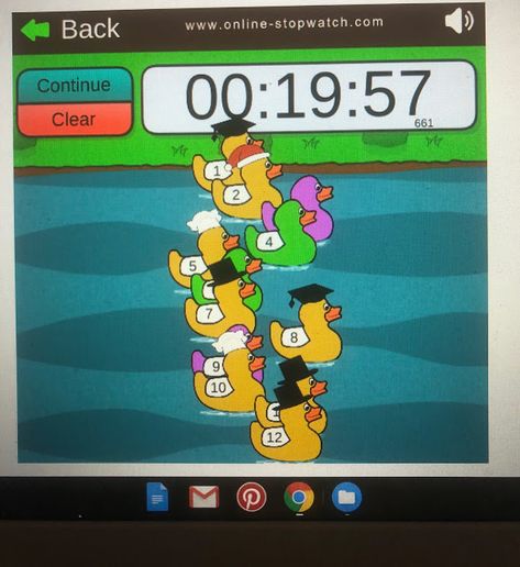 Learning, Laughter, and Love in Middle School English: Duck Races Equal Fun Duck Race Game, Bomb Timer, Duck Race, Five More Minutes, Read 180, Winning Numbers, Middle School English, School English, Racing Games