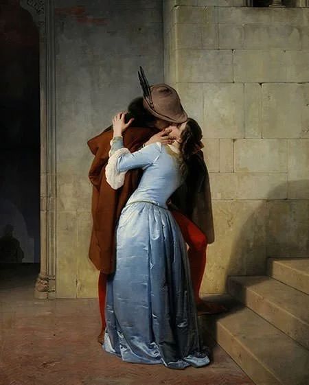 Romanticism Paintings, Kiss Painting, World Famous Paintings, Most Famous Paintings, Romantic Paintings, Couple Painting, Classic Paintings, Famous Art, Canvas Wall Decor