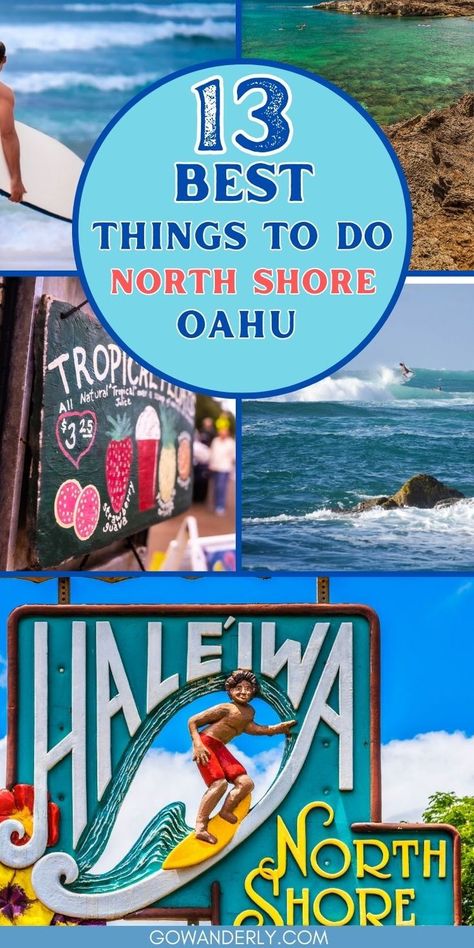 best things to do on oahu's north shore Where To Eat North Shore Oahu, North Shore Oahu Things To Do, Oahu Trip, Oahu Things To Do, Oahu Activities, Oahu North Shore, Hawaii Trip Planning, Tropical Travel Destinations, North Shore Hawaii