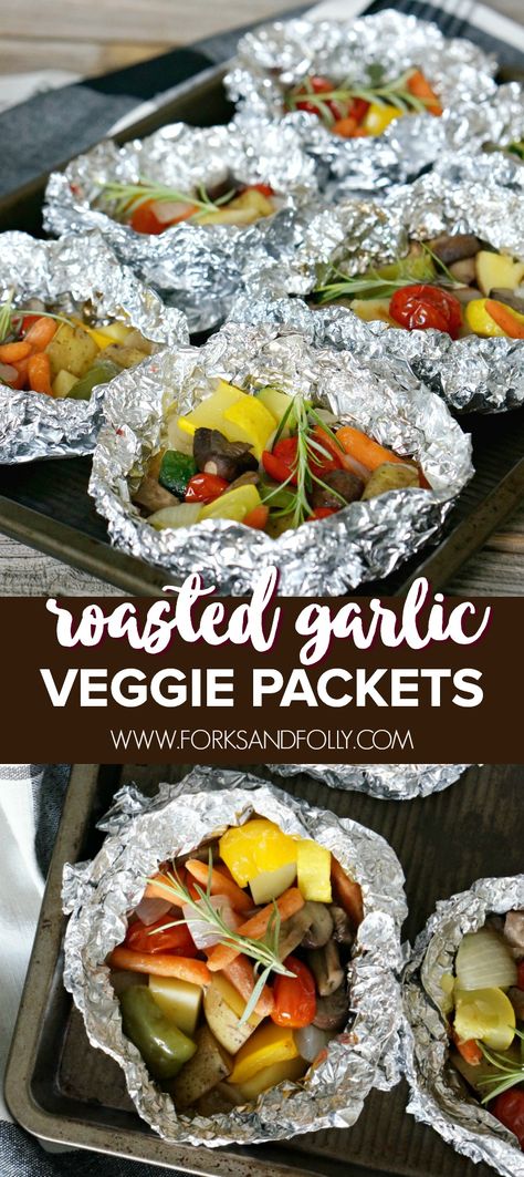 Vegetable Foil Packets, Veggie Foil Packets, Grill Vegetables In Foil, Hobo Dinner Recipes, Tin Foil Meals, Summer Suppers, Summer Bbq Side Dishes, Bbq Side Dish, Healthy Grilled