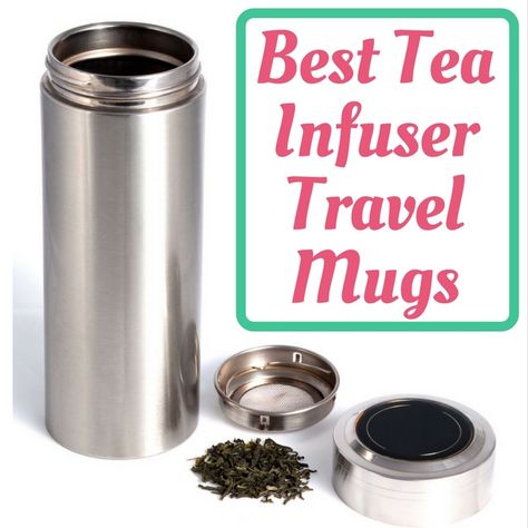 To drink tea while traveling or during your commute nothing beats a tumbler or thermos with built-in infuser. We review and compare the best so you don't... Tea Thermos, Tea Infuser Bottle, Brew Tea, Tea Tumbler, Bamboo Tea, Drink Tea, Glass Teapot, Steeped Tea, Coffee Breakfast