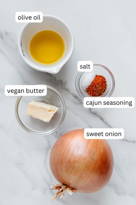 Onion Boil Ingredients (Viral TikTok Recipe) Boiled Onions Recipe, Onion Boil, The Onion, Onion Recipes, Viral Tiktok, Cajun Seasoning, Sweet Onion, Vegan Butter, Detox Tea