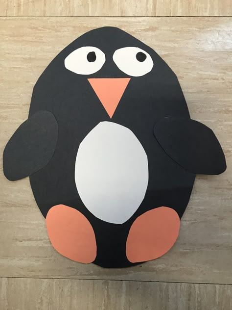 Our curriculum shape during arctic week was oval. I made a penguin out of  ovals. Oval Arts And Crafts For Preschoolers, Oval Penguin Craft, Preschool Oval Craft, Oval Shape Art Preschool, Oval Shape Preschool Crafts, Oval Preschool Crafts, Oval Shape Crafts For Preschoolers, Oval Art Preschool Craft Ideas, Oval Crafts For Toddlers