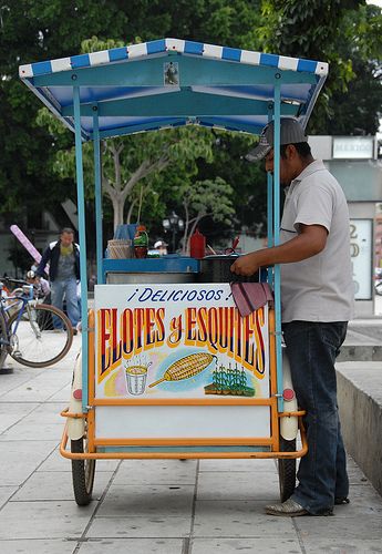 Beef Ball, Mexican Graphic Design, Corn Off The Cob, Corn Food, Mexican Street Food, Food Carts, Taco Stand, Food Cart Design, Asian Street Food