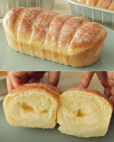 Condensed Milk Bread Recipe - Greenku Recipes Fluffy Condensed Milk Bread, Condensed Milk Bread, Condensed Milk Recipes Desserts, Milk Recipes Dessert, Best Homemade Bread Recipe, Milk Bread Recipe, Japanese Milk Bread, Sweet Condensed Milk, Bread Rolls Recipe