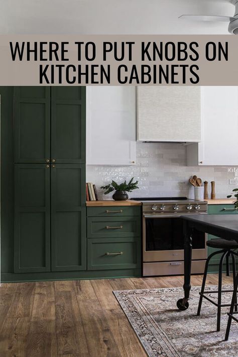 Embark on your kitchen cabinet renovation journey and discover the key to a flawless design: knowing exactly where to put your knobs and handles. Unlock the secrets of optimal placement, ensuring both functionality and style in your revamped space. Transform your kitchen cabinets into stunning focal points, while enhancing their practicality with this essential guide on how to position knobs and handles for a seamless and elegant finish. Knobs On Kitchen Cabinets, Handles On Kitchen Cabinets, Cabinet Hardware Placement, Cabinet Renovation, Installing Kitchen Cabinets, Kitchen Cabinet Remodel, Kitchen Cabinet Hardware, Kitchen Cabinet Knobs, Kitchen Cabinet Handles