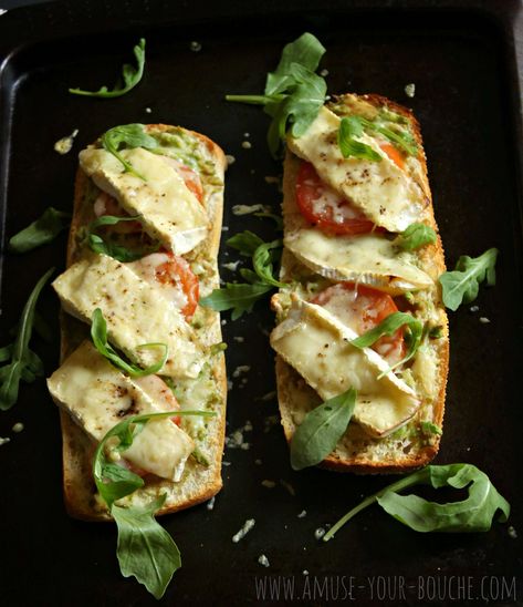 Brie and avocado toasts Recept Sandwiches, Welsh Rarebit, Avocado Toasts, Avocado Toast Recipe, Brie Cheese, Breakfast Toast, Spinach Recipes, Toast Recipes, Food 52