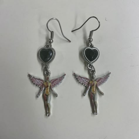 Nirvana Earrings, Nirvana Jewelry, In Utero Tattoo, Nirvana Tattoo, Nirvana In Utero, In Utero, Grunge Jewelry, Funky Jewelry, Jewelry Lookbook