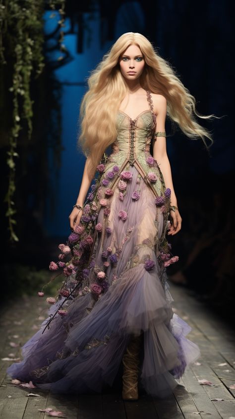 Fairytale Dress Aesthetic, Fair Outfits, Fairy Clothes, Fairy Fashion, Fairytale Dress, Whimsical Fashion, Maid Dress, Fairy Dress, Alternative Outfits