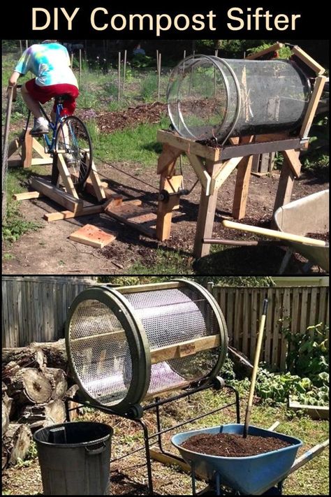 Compost Sifter Diy, Compost Sifter, Metal Arbor, Garden Mulch, Compost Tumbler, Diy Compost, Compost Soil, Garden Compost, Front Porch Ideas Curb Appeal