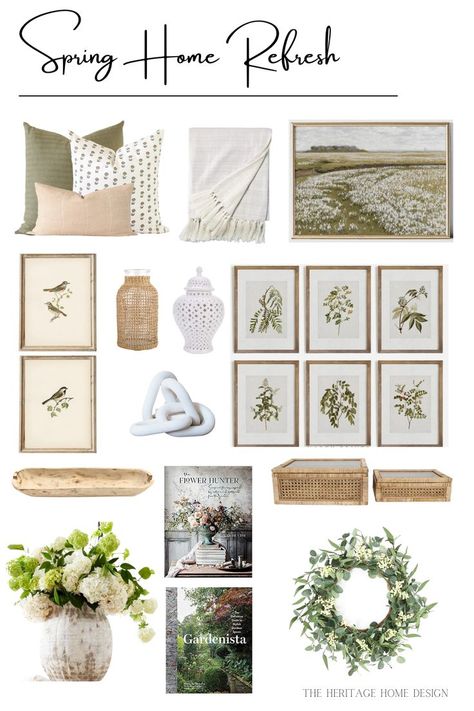 Spring Home Refresh-Home decor finds Home Refresh Ideas, Spring Home Refresh, Home Refresh, Spring Refresh, Spring Pictures, Spring Ideas, Styling Inspiration, Spring Home Decor, Natural Elements