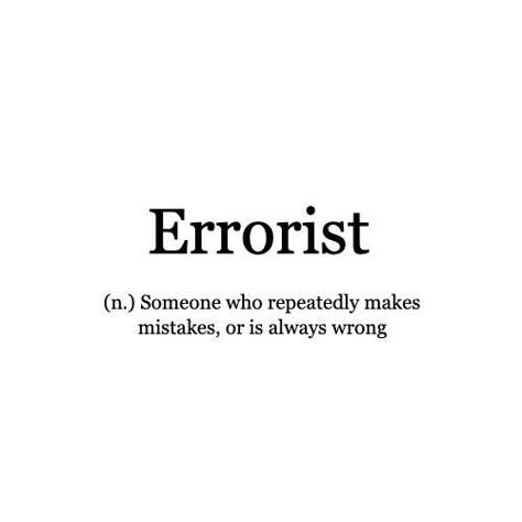 Word of the Day: Errorist If you've ever watched Parks and Recreation, you might recognise Jerry as an errorist! --------------------------------------------- We'd love to see how you might use any of our words of the day. Send us your thoughts; the most poetic, funniest or otherwise best will be featured on our feeds and (later this year) our magazine. . . . #WordoftheDay #mistakes #wrong #clumsy #vocabulary #parksandrec #learn #words #writerscommunity Best Words Ever, Elegant Words To Use, Clumsy Aesthetic, Smart Words And Meanings, Poetic Vocabulary, Funny Word Of The Day, Vocabulary Aesthetic, Clumsy Aesthetics, Big Words To Use Everyday