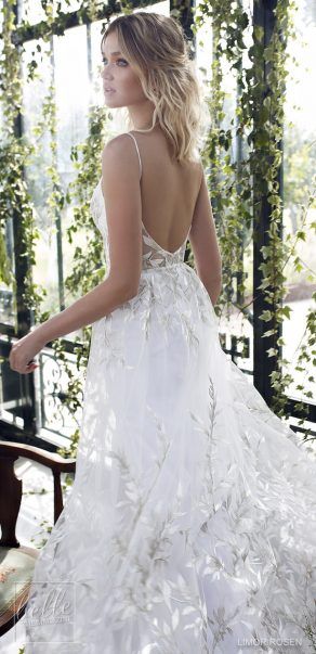 XO by Limor Rosen 2019 Wedding Dresses - Brooklyn Leaf Pattern Wedding Dress, Wedding Dress Leaf Lace, Leaf Lace Wedding Dress, Leaf Wedding Dress, Fish Wedding, Flow Skirt, Sleeveless Wedding Gown, Sheath Wedding Gown, Western Wedding Dresses