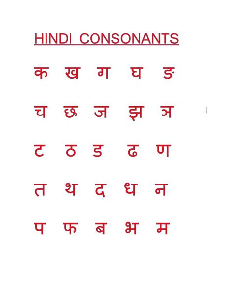 Hindi Consonants, Learn Hindi, Document Sharing, Read Online For Free, Free Download, For Free, Reading, Van, Quick Saves