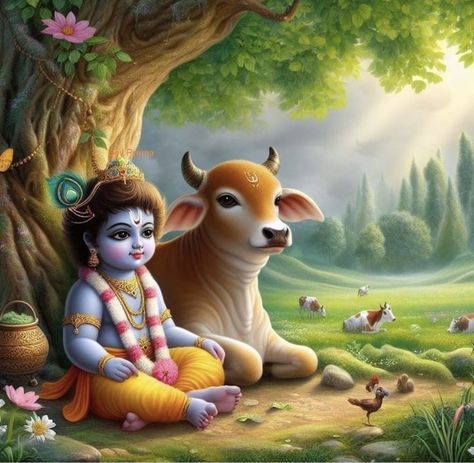 Shri Ganesh Images, Krishna Drawing, Unknown Facts, Little Krishna, Baby Krishna, Lord Vishnu Wallpapers, Goddess Artwork, Cartoon Character Pictures, Radha Krishna Images