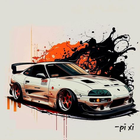 Toyota Supra Painting, Supra Mk4 Painting, Supra Mk4 Sketch, Supra Mk3 Wallpaper, Supra Wallpaper Pc, Supra Painting, Supra Mk4 Drawing, Toyota Supra Drawing, Supra Sketch