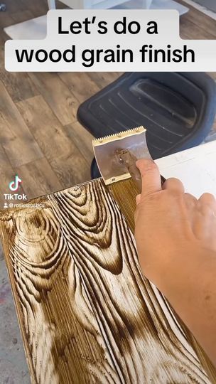 5.5K views · 121 reactions | Let’s do a faux wood grain look #grain #tool #tools #painting #paint #furnitureflip #diyproject #fyp #furnituremakeover #diy #paintedfurniture #beforeandafter #woodworker | Rosie's Rustics | IV Of Spades · Come Inside Of My Heart Wood Staining Techniques, Iv Of Spades, Faux Wood Grain, Dresser Redo, Furniture Boutique, Wooden Design, Diy Home Furniture, Hand Crafted Furniture, Furniture Restoration