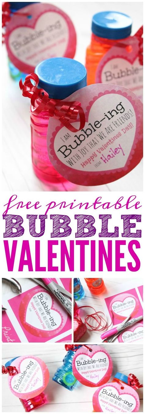 Bubbles Valentine Printable! A FREE Printable Valentines Day Idea that is candy free! Candy Free Valentines, Bubble Valentines, Feb 14th, Daycare Gifts, Candy Valentines, Pinterest Valentines, Roses Valentine, Valentines Bricolage, Class Valentines