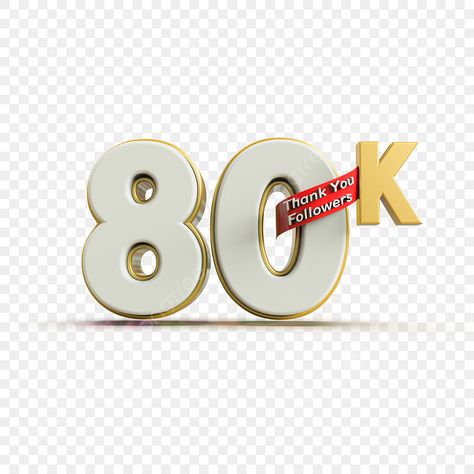 10k Followers Png, 80k Followers, 3d Png, Text Logo Design, Text Background, Video App, 3d Logo, Text Logo, Money Cash