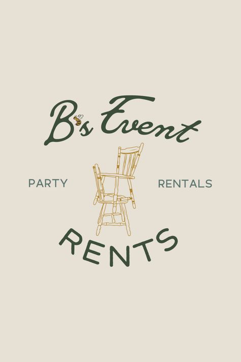 Events Business Logo, Event Planning Logo Design, Rental Company Logo, Event Space Logo, Party Rental Logo, Events Company Logo, Rental Logo Design, Party Branding, Party Planners Logo