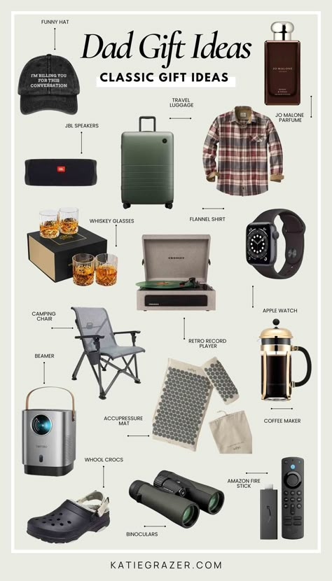 Looking for the perfect holiday gift for Dad? Check out these 35+ classic dad gift ideas that never go out of style! From timeless gadgets to cozy essentials, this gift guide has everything you need to make him smile. Whether he’s into tech, fashion, or just a good cozy night in, you’ll find the perfect gift to wow him this holiday season. Dad gift ideas, holiday gifts for dad, classic gifts for dad, Christmas dad gifts, father gift ideas, fathers day gift ideas Fathers Christmas Gifts, Father Presents Birthday, Gifts For Father Christmas, Presents For Dads For Christmas, Dads Christmas Gift Ideas, Gifts To Get Your Dad For Christmas, Gift For Dad Christmas, Ideas For Dads Christmas Present, Mens Xmas Gift Ideas