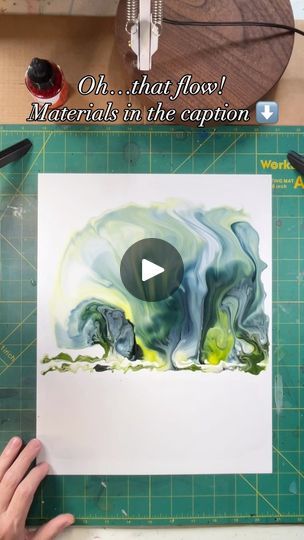 6K views · 125 reactions | Oh my…it felt great to paint today! Things were so crazy last month with my solo show kicking off last weekend - I haven’t painted in a few weeks! This was a magical mix of pigments today…I hope you enjoy watching this as much as I enjoyed painting it! It wasn’t quite dry before I left the studio, but I will post a picture of the fully dry painting tomorrow 🖼️ when I get back to the studio. Materials: @drphmartins Hydrus liquid watercolor and Bombay ink @ecolineworld liquid watercolor @goldenpaints high flow acrylics @yasutomo_art mineral paper #abstractwatercolor #abstractpainter #abstractwatercolour #abstractartist #wetonwet #fluidpainting #acrylicink #artprocess #imaginarylandscape #atmosphericwatercolor #contemporaryart #contemporarywatercolor #watercolor #w Mineral Paper, Dry Painting, Liquid Watercolor, Contemporary Watercolor, Paintings Abstract, Watercolor Paintings Abstract, Intuitive Art, Watercolor Art Lessons, Fluid Painting