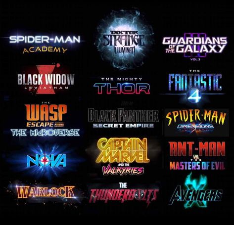 Marvel phase 4!! Marvel Phase 4, Marvel Instagram, Thor Tattoo, Fantastic Four Movie, Mcu Characters, Marvel Phases, Iron Man 3, Phase 4, Avengers Memes