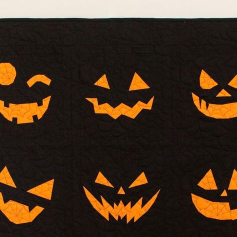 Kiley Ferons on Instagram: "OCTOBER 🎃 Did you see my recent reel about birthday quilts? Jack-O-Quilt pattern is for all those October birthdays! This fun and spooky pattern is the perfect addition to your Halloween decor! 

This pattern can be found in my book “modern day quilter”

#jackoquilt #kileysquiltroom #october #octoberbirthdays" Skeleton Quilt Pattern, Jackolantern Quilt Block, Too Cute To Spook Quilt, Halloween Whimsy Quilt, Trick Or Treat Quilt Pattern, October Birthday, Foundation Paper Piecing, Art Gallery Fabrics, Jack O