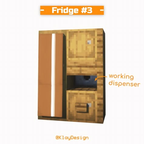 FRIDGE IDEAS! Here I tried to build three designs of fridges in minecraft! I love the trick of the cart! 😱 It turned out so cool! What’s your favorite? Comment it down below 😉! ——————————————— ⁃ 🪴 Follow for more minecraft inspirations! ⁃ 🙌 Complementary Shaders ⁃ 🍳 Repost with credits only! ——————————————— Tags: #minecraft #minecraftbuilds #minecraftbuildings #minecrafthouse #minecraftideas #minecraftcrea #minecraftonly #minecraftpc #minecraftdesign #minecraftkitchen #fridge Minecraft Fridge Ideas, Fridge Minecraft, Minecraft Fridge, Minecraft Homes, Minecraft Kitchens, Fridge Ideas, Minecraft Decor, Minecraft C, Minecraft Decorations