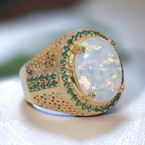 Opal Ring For Men, Ring For Men Engagement, Men Engagement Ring, Engraving Ring, November Birthstone Ring, Cosmic Consciousness, Victorian Ring, Fire Opal Ring, Victorian Rings