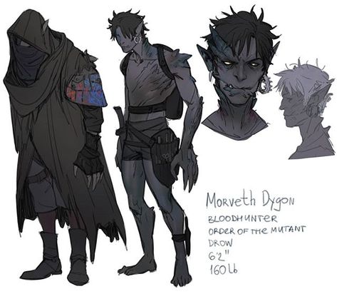 @viciousmongrel on Instagram: “Made myself a hot drow boi. He's kinda work in progress, and a mess, obviously, and probably stinks. #dnd #bloodhunter #oc #drow” Blood Hunter, Dnd Art, Dungeons And Dragons Homebrew, Creature Concept, Character Designs, Character Creation, Dnd Characters, Dark Fantasy Art, Fantasy Character Design