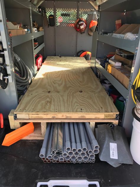 Construction Van Setup, Electrical Van Organization, Electrician Van Organization, Electrician Van Setup, Plumbing Van Organization, Plumbing Truck Organization, Work Van Organization Ideas, Electrician Van, Van Setup