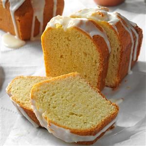 Lemon Pound Cake Loaves Recipe -My family is always asking for this bread. It has a rich cake-like taste with a sweet and tangy flavor. All I can say is it's just sooooo good! —Lola Baxter, Winnebago, Minnesota Lemon Loaf Cake Recipe, Lemon Loaf Recipe, Starbucks Lemon Loaf, Starbucks Lemon, Lemon Loaf Cake, Lemon Pound Cake Recipe, Starbucks Pumpkin Spice, Loaf Cake Recipes, Torte Cupcake