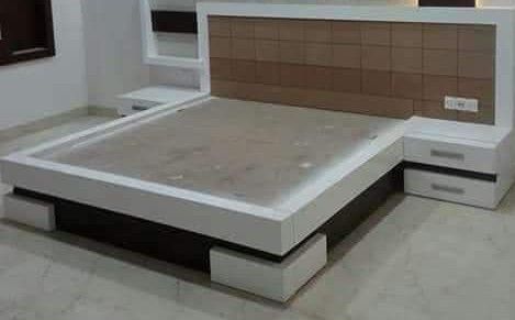 बेडरूम डिजाइन, Box Bed Design, Double Bed Designs, Contemporary Bedroom Design, Bed Headboard Design, Wood Bed Design, Bedroom Furniture Makeover, Kabinet Dapur, Wooden Bed Design