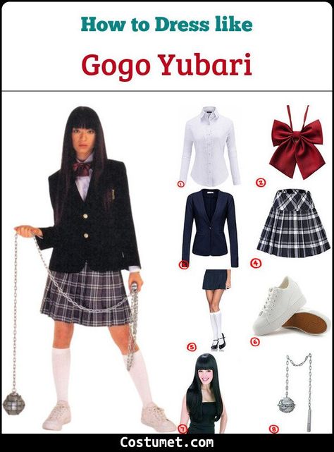 Gogo Yubari (Kill Bill) Costume for Cosplay & Halloween 2021 Gogo Yubari From Kill Bill, Go Go Yubari Costume, Chiaki Kuriyama Kill Bill, Gogo Costume Kill Bill, Gigi Yubari, Gogo Yubari Makeup, Kill Bill Gogo Yubari Costume, The Bride Kill Bill Costume, Gogo Yubari Cosplay