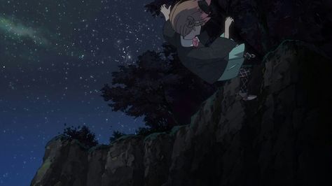 Falling Off A Cliff, Falling Down, Anime Background, Anime Boys, Anime Boy, Northern Lights, Natural Landmarks, Tumblr, Anime