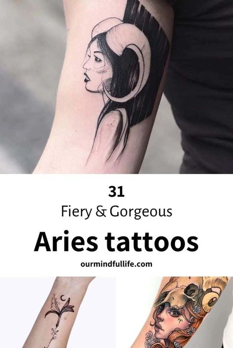 Aries Aesthetic Tattoo, Tattoo Ideas Aries, Aries Goddess Tattoo, Aries Tattoo Ideas, Black Sheep Tattoo, Aries Tattoos, Sheep Tattoo, Design Your Own Tattoo, Aries Aesthetic