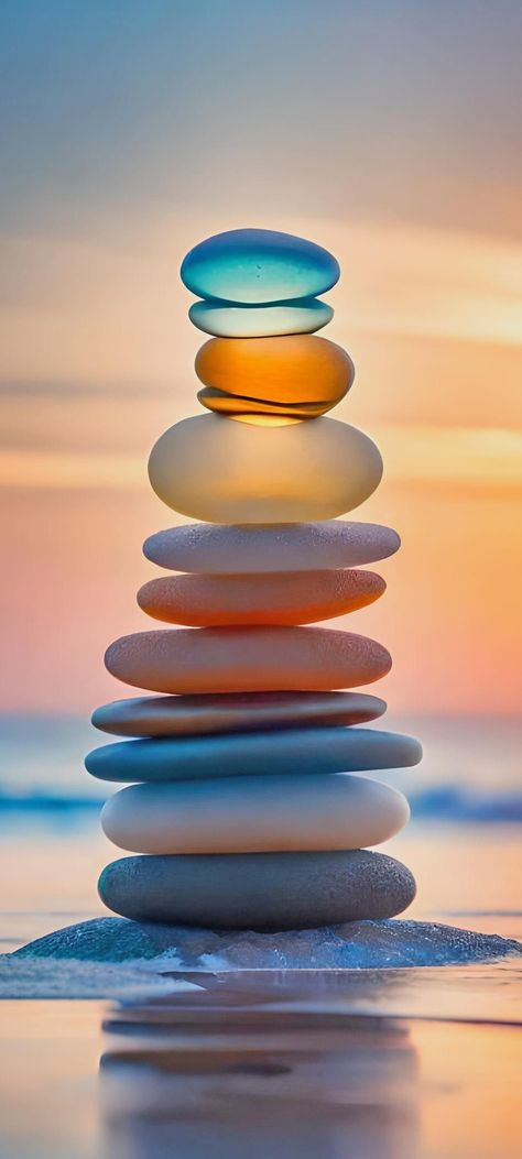 Colorful Stones Wallpaper, Balance Wallpaper, Photo Zen, Rocks Wallpaper, Stones Background, Iphone Wallpaper Ios 11, Stone Wallpapers, Stones Wallpaper, Wallpaper Stone