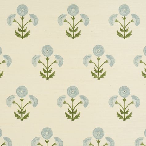 Saranda Flower Sisal - Sky Wallpapers Sisal Wallpaper, House Of Hackney Wallpaper, Sky Wallpapers, Block Print Wallpaper, Fabric Covered Walls, Painting Antique Furniture, Sky Wallpaper, Shop Artwork, Bath Pillows