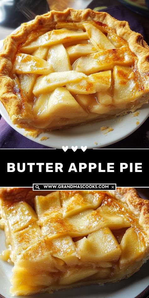 Rich, golden crust and juicy apple filling make this butter apple pie irresistible. Perfect for any dessert table! Old Fashioned Apple Pie, Buttery Flaky Pie Crust, Homemade Apple Pie Filling, Sweet Apples, Homemade Apple Pie, Flaky Pie Crust, Homemade Apple Pies, Apple Filling, Simply Irresistible