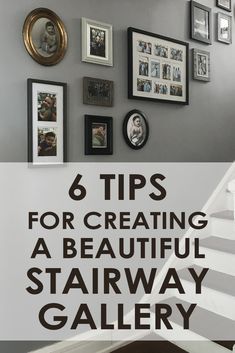 Wall Art Up The Stairs, Picture Frame On Stair Wall, Picture Frame Stairs, Picture Collage On Stair Wall, Photo Wall Stairway, Photo Gallery Wall Ideas Stairs, Picture Collage Wall Stairs, Photo Arrangements On Wall Stairs, Hanging Pictures On Wall Going Up Stairs