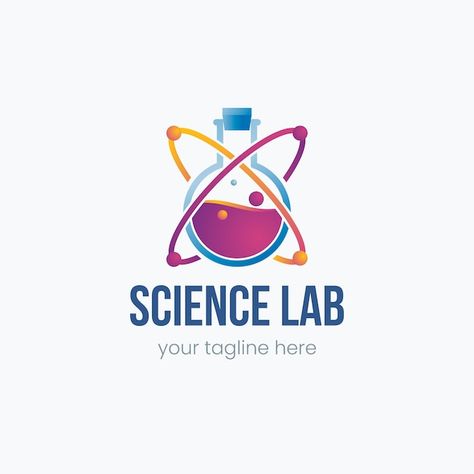 Free vector science logo template design | Free Vector #Freepik #freevector #logo #personal-logo #gradient-logo #business-logo Science Logo Design Ideas, Chemical Logo Design, Chemical Logo, Science Logo, Logo Gradient, Infused Gin, Logo Personal, Gradient Logo, About Science