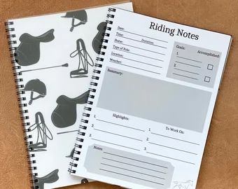 BlueSkyFarmCo - Etsy Equestrian Journal, Note Journal, Horse Journal, Birthday Horse, Horse Lessons, Horse Keychain, Riding School, Girls Gift Guide, Horse Riding Tips