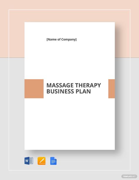 Physical Therapy Business, Massage Therapy Business Cards, Private Practice Therapy, Therapy Business, Business Plan Example, Massage Therapy Business, Business Plan Template Free, Action Plan Template, Massage Business