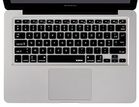 This is a great way to easily switch between English and French keys without changing your software settings. We recommend this very low cost one for MacBook keyboards. Macbook Keyboard Cover, Latest Macbook Pro, Arabic Keyboard, Keyboard Protectors, Macbook Air 11 Inch, Macbook Pro Cover, Macbook Keyboard, Qwerty Keyboard, Macbook Pro 15 Inch