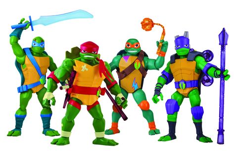 http://news.toyark.com/2018/02/16/rise-teenage-mutant-ninja-turtles-toys-debut-toy-fair-286026 Ninja Turtles Toys, Tmnt Figures, Tmnt Toys, Teenage Mutant Ninja Turtles Toy, Ninja Action Figures, Ben 10 Action Figures, Turtles Forever, Ninja Turtle Toys, Castlevania Anime