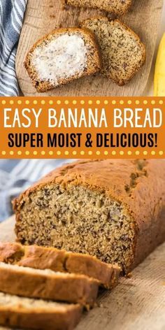 Banana Bread Recipe Keto, Banana Bread Recipe Easy Moist, Bread Banana, Banana Nut Bread Recipe, Banana Bread Recipe Moist, Homemade Banana Bread, Moist Banana Bread, Easy Banana Bread Recipe, Best Banana Bread