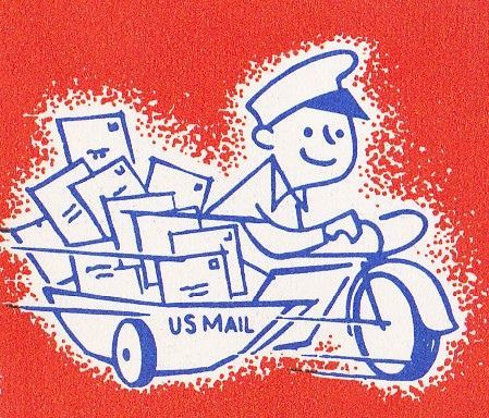 Membership Form, Customer Appreciation Day, Vintage Mail, Going Postal, Mid Century Illustration, Modern Cartoon, Modern Illustration, You've Got Mail, Mail Delivery